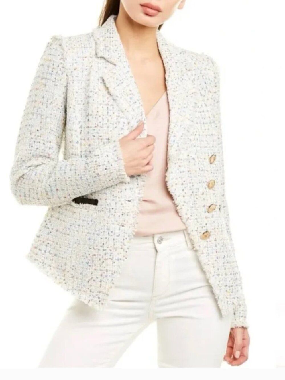 Walter Baker Fanta Jacket in White Tweed - NWT Womens Size X-Small office career
